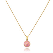 Hex Enamel Small Ball Pendant - Pink - ReRe Corcoran Jewelry