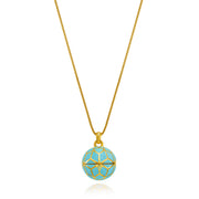 "The Balm Jul-Re" - Turquoise Hex Ball Lip Balm Pendant - ReRe Corcoran Jewelry
