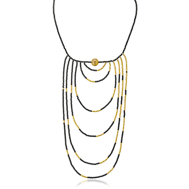 The Code 6-Strand Bib Necklace - ReRe Corcoran Jewelry