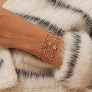 Classic Gigi Blush bracelet, Yellow Gold, 6.7"