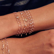 Classic Gigi Blush bracelet, Yellow Gold, 6.7"