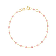 Classic Gigi Blush bracelet, Yellow Gold, 6.7"