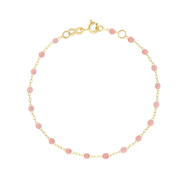Classic Gigi Blush bracelet, Yellow Gold, 6.7"