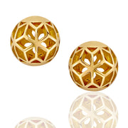 Hex Ball Stud Earrings - ReRe Corcoran Jewelry