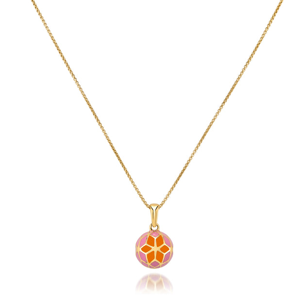 Hex Enamel Small Ball Pendant - Star - ReRe Corcoran Jewelry