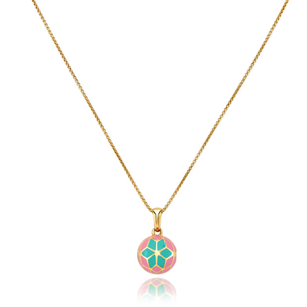 Hex Enamel Small Ball Pendant - Star - ReRe Corcoran Jewelry