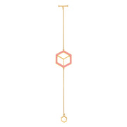 Large Reversible Hex Bracelet - Pink/Orange - ReRe Corcoran Jewelry