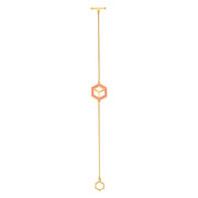 Small Reversible Hex Bracelet - Pink/Orange - ReRe Corcoran Jewelry