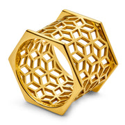 Hex Wide Band Ring - ReRe Corcoran Jewelry