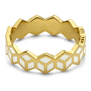 Hex Stack Ring - White - ReRe Corcoran Jewelry