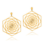 Large Rosette Earrings - ReRe Corcoran Jewelry