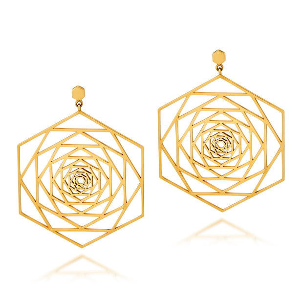 Large Rosette Earrings - ReRe Corcoran Jewelry