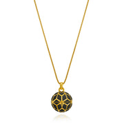 "The Balm Jul-Re" - Black Hex Ball Lip Balm Pendant - ReRe Corcoran Jewelry