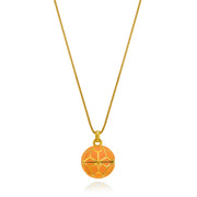 "The Balm Jul-Re" - Orange Hex Ball Lip Balm Pendant - ReRe Corcoran Jewelry