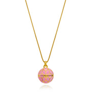 "The Balm Jul-Re" - Pink Hex Ball Lip Balm Pendant - ReRe Corcoran Jewelry
