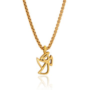 "Haley" Angel Charm on Chain Necklace - ReRe Corcoran Jewelry