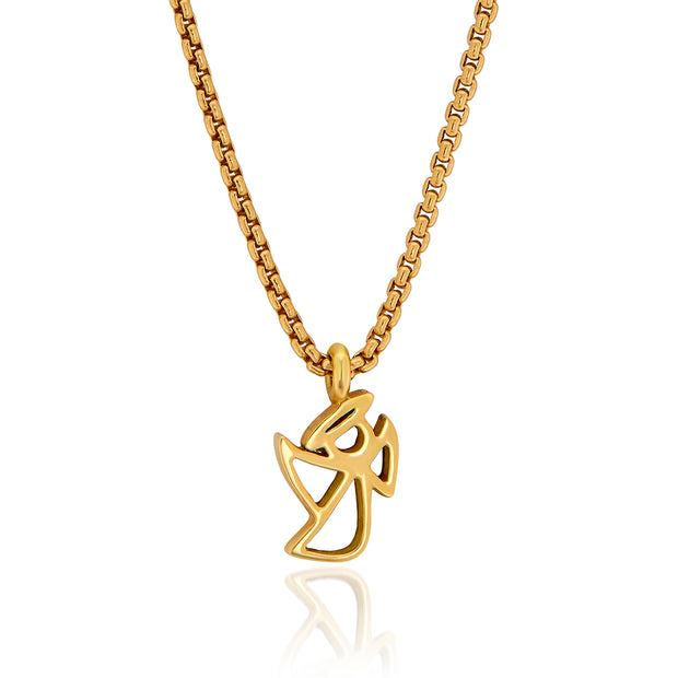 "Haley" Angel Charm on Chain Necklace - ReRe Corcoran Jewelry