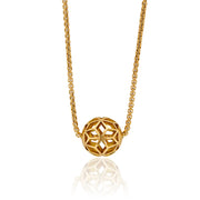 Medium Hex Bead Ball Necklace - ReRe Corcoran Jewelry