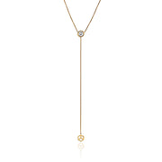Hex Lariat w/Diamond Center - ReRe Corcoran Jewelry