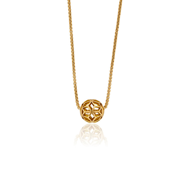 Small Hex Bead Ball Necklace - ReRe Corcoran Jewelry