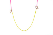 Hex - Diamond Toggle Colored Necklace - ReRe Corcoran Jewelry