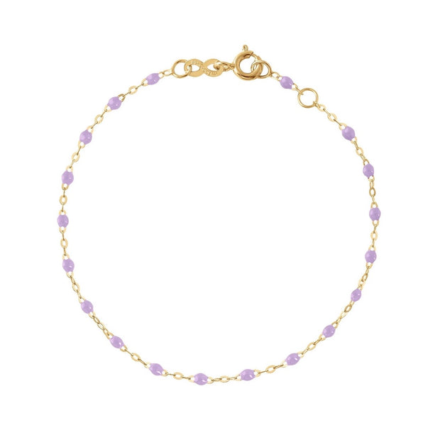 Classic Gigi Lilac bracelet, Yellow Gold, 6.7"