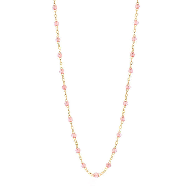 Classic GiGi Rose’ necklace, yellow gold, 16.5”