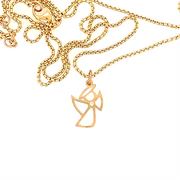 “Haley” Medium Angel Charm on Chain Necklace