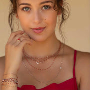 Classic Gigi Sparkle bracelet, Yellow Gold, 6.7"