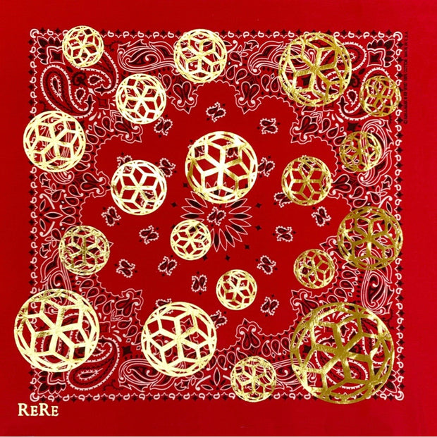 ReRe Signature Hex Ball Print Bandana