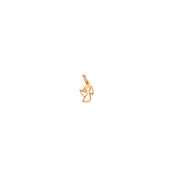 “Haley” Angel Tiny Gold & Diamond Charm