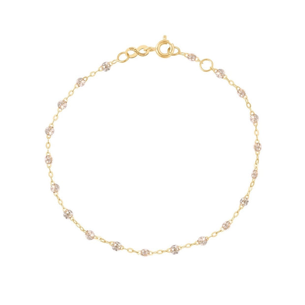 Classic Gigi Sparkle bracelet, Yellow Gold, 6.7"