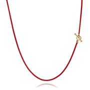 32” Hex - Diamond Toggle Colored Necklace