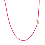 14” Hex - Diamond Toggle Colored Necklace