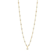 Gigi Supreme Classic 1 Diamond Necklace, Opal, Yellow Gold, 16.5"