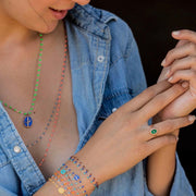 Classic Gigi Fire bracelet, Yellow Gold, 6.7"