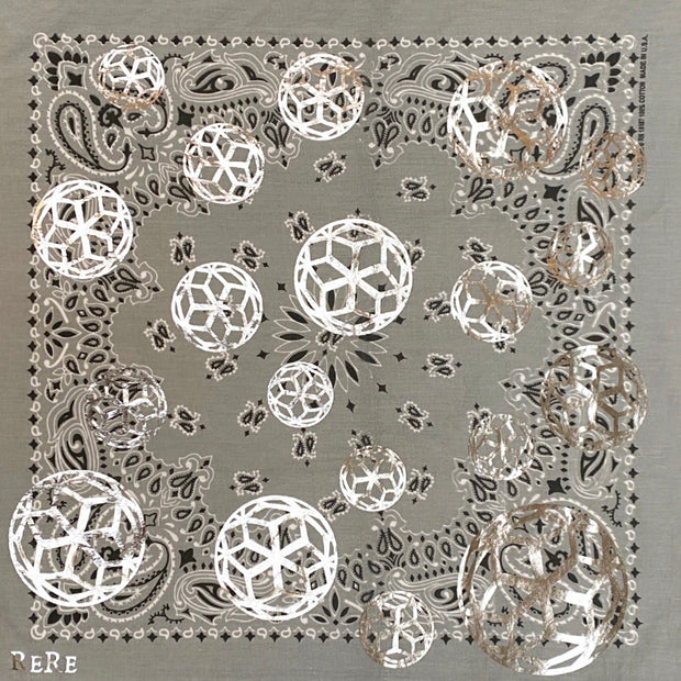 ReRe Signature Hex Ball Print Bandana
