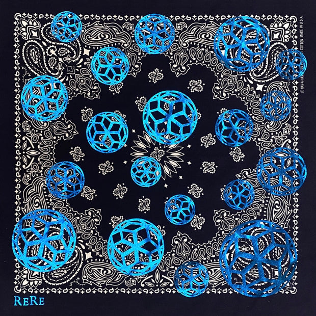 ReRe Signature Hex Ball Print Bandana