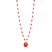 Poppy Rose Necklace, Yellow Gold, 16.5"