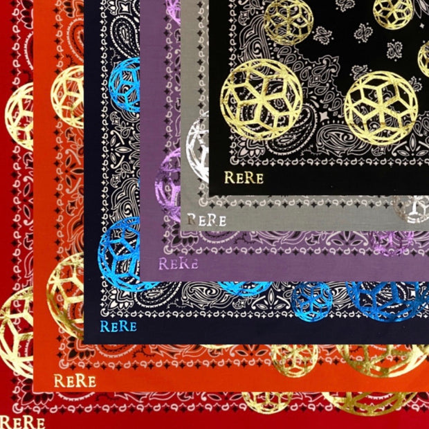 ReRe Signature Hex Ball Print Bandana