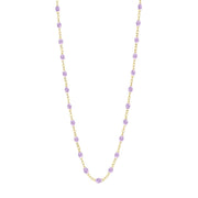 Classic Gigi Lilac necklace, yellow gold, 16.5"