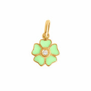 Flower Anis Diamond Pendant, yellow gold