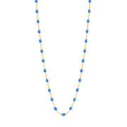 Classic GiGi Blue necklace, yellow gold, 16.5”