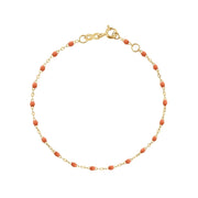Classic Gigi Fire bracelet, Yellow Gold, 6.7"