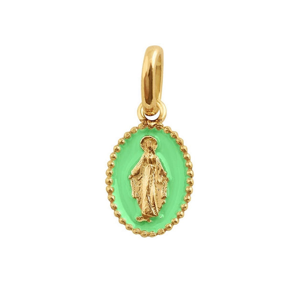 Madone Neon Resin pendant, yellow gold