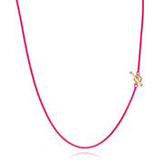 22” Hex - Diamond Toggle Colored Necklace