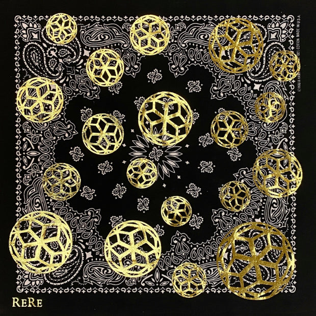 ReRe Signature Hex Ball Print Bandana
