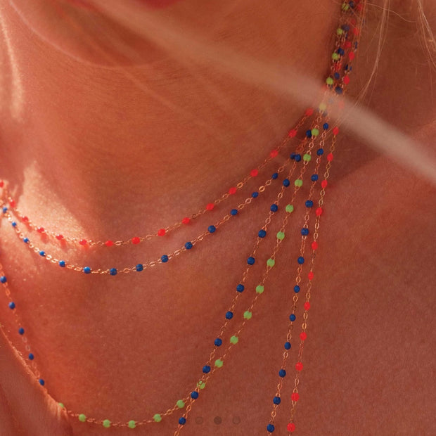 Classic Gigi Bleuet necklace, Yellow Gold, 19.7"