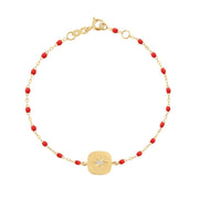 Miss Gigi Poppy diamond bracelet, Yellow Gold, 6.7"