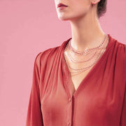 Classic Gigi Saumon sautoir, Yellow Gold, 23.6"